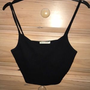 black crop top